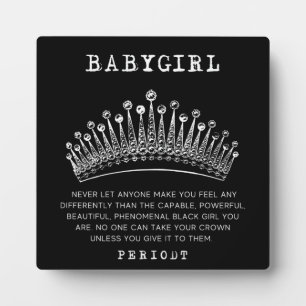 Babygirl - Phenomenal Black Girl Plaque