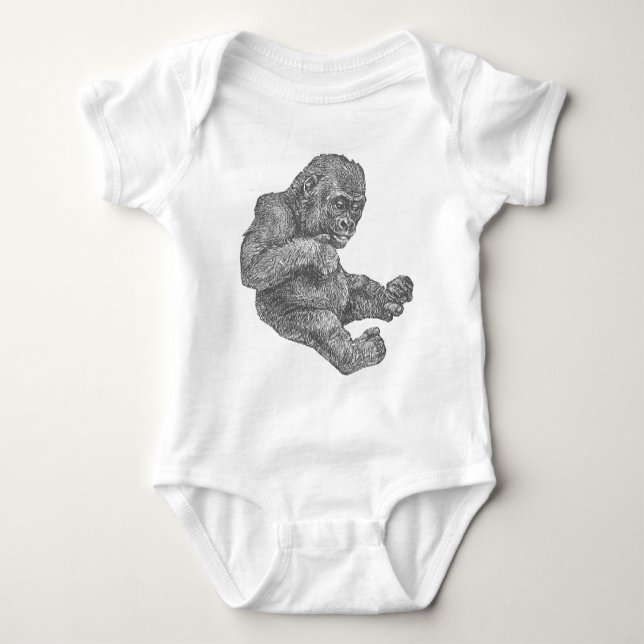 BabyGorilla Baby Bodysuit (Front)