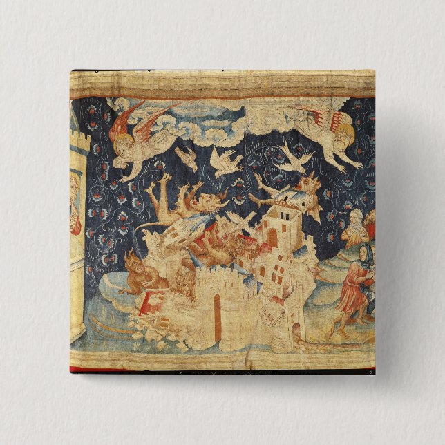 Babylon Invaded by Demons 15 Cm Square Badge (Front)