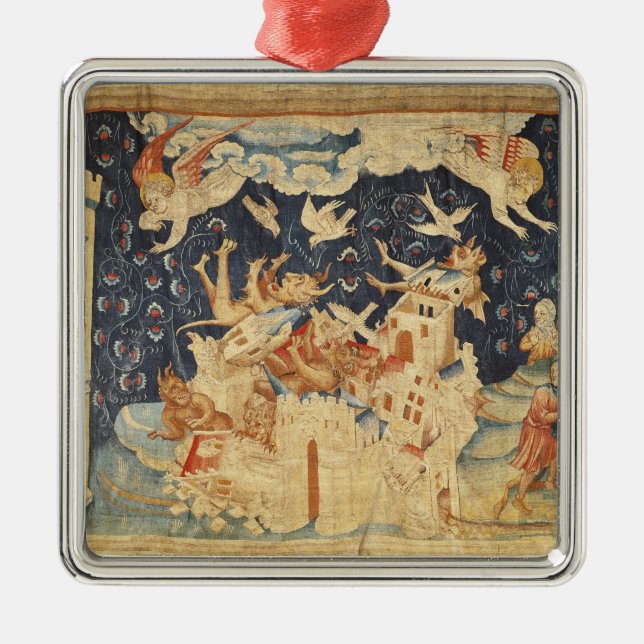 Babylon Invaded by Demons Metal Ornament (Front)