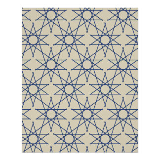 Babylon Lapis Geometric Pattern Poster