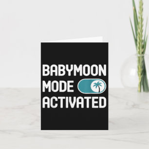 Babymoon Trip Outfit Pregnancy Vacation Expecting Card