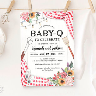 BabyQ Baby Shower BBQ Baby Shower Invitation