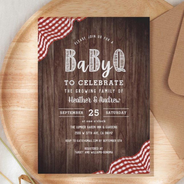 Babyq Backyard BBQ Co-ed Shower Invitation (Creator Uploaded)