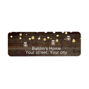 BabyQ Coed BBQ Baby Shower Return Address Labels