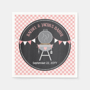 BABYQ Pink Bun in the Oven Baby Girl Shower Napkin