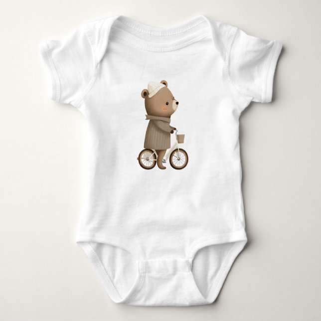 Babyromper, baby-born, biking bone baby bodysuit (Front)