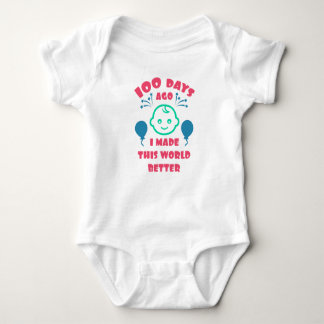 Baby's 100 Days Celebration |100th Day Baby Shower Bodysuit
