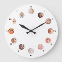 Baby's 12 custom photos personalized