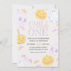 Baby's 1st Birthday Halloween Party Invitation