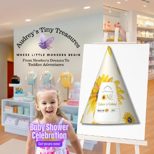 Baby's 1st Birthday - Our Little Sunflower  Party Hat