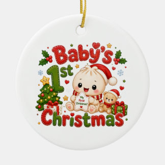 Baby's 1st Christmas Ceramic Ornament