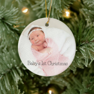 Baby's 1st Christmas Ceramic Ornament