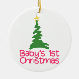 Babys 1st Christmas Ceramic Ornament