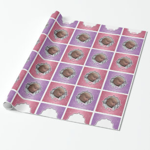 Baby's 1st Christmas Custom Photo Wrapping Paper