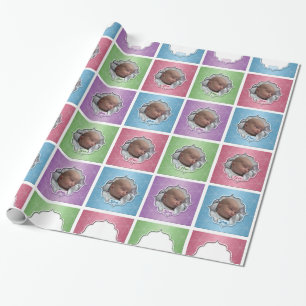 Baby's 1st Christmas Custom Photo Wrapping Paper