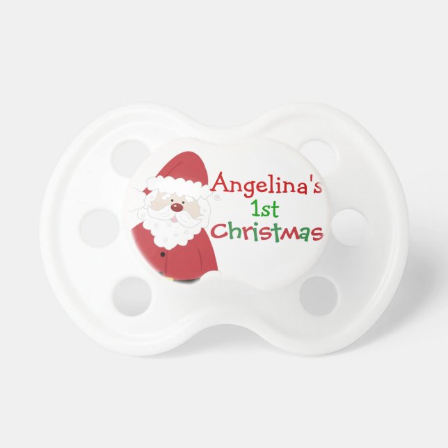 Baby's 1st Christmas Customisable Pacifier (Front)