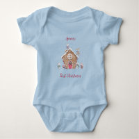 Baby's 1st Christmas Gingerbread House Ice Skates