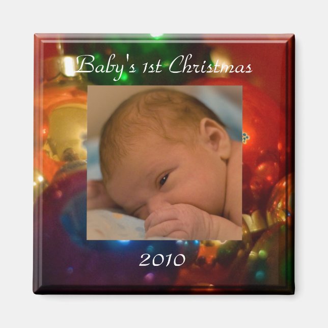 baby's 1st Christmas Magnet (Front)
