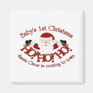 Babys 1st Christmas Magnet