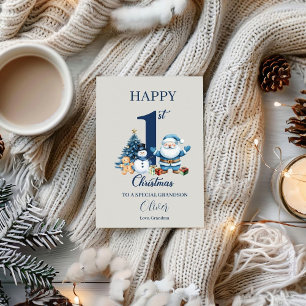 Baby's 1st Christmas Personalised First Christmas  Card