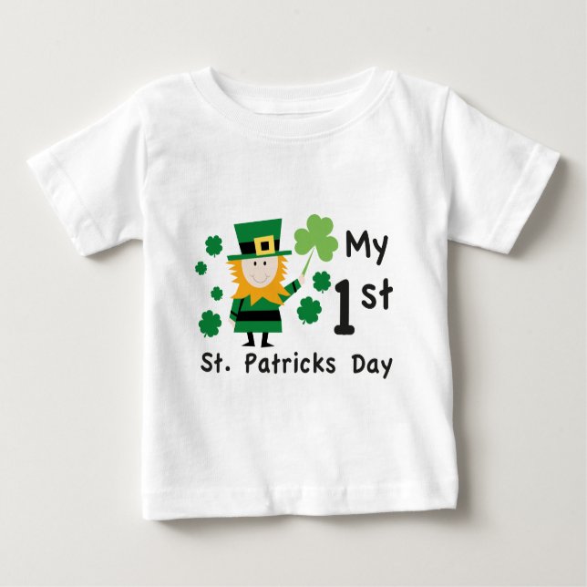 Baby's 1st St. Patrick's Day Baby T-Shirt (Front)