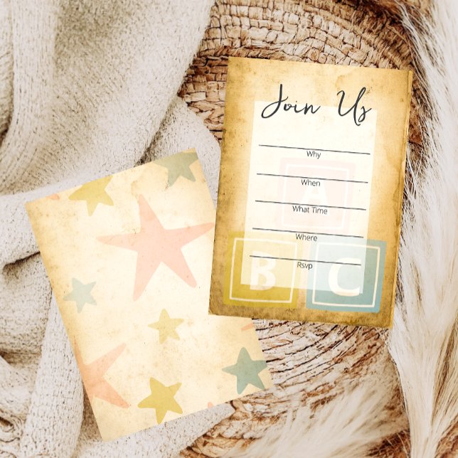 Baby's Birthday Party Fill In the Blank Invitation (Creator Uploaded)