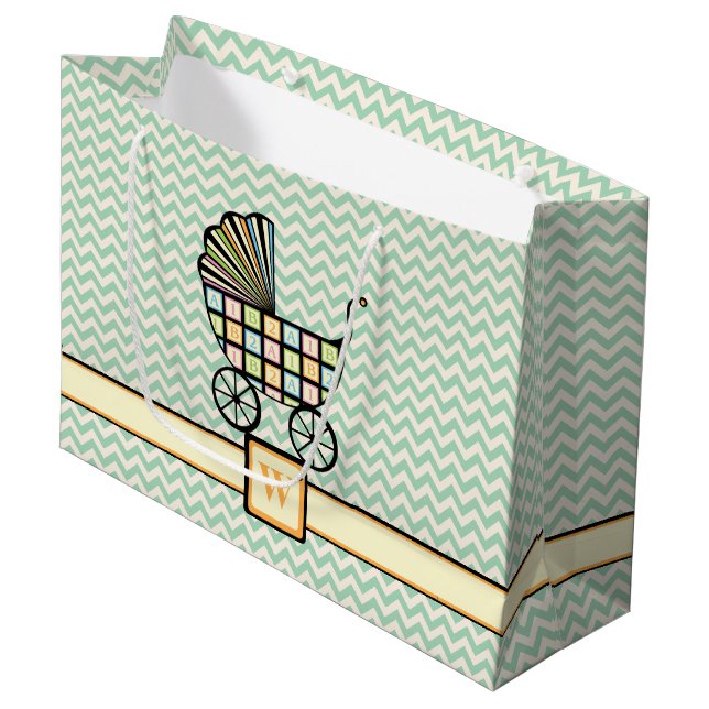 Baby's Blocks Stroller Gift Bag (Front Angled)