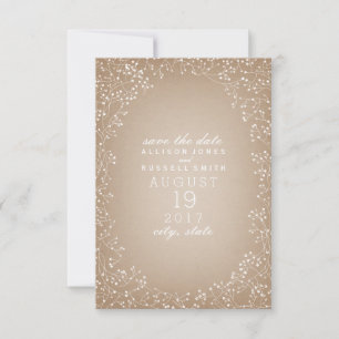 Baby's Breath Cardstock Inspired Save The Date