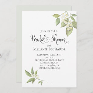 Baby's Breath Greenery Botanical Floral  Save The Date