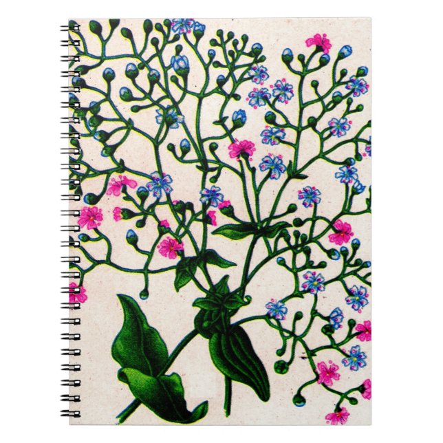 baby's breath gypsophila notebook (Front)