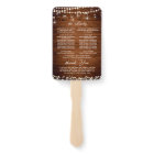 Baby's Breath Mason Jar Rustic Wedding Program