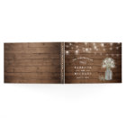 Baby's Breath Mason Jar Rustic Wood Lights Wedding