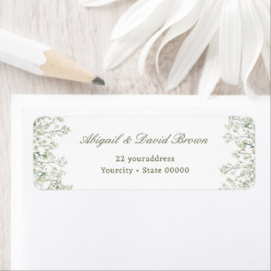 Baby's Breath Return Address Label