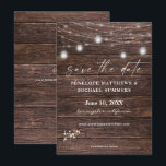 Baby's Breath Rustic Save The Date<br><div class="desc">Send a save the date card to get your guests ready to celebrate your wedding or party with your Baby's Breath floral Rustic save the date card.</div>