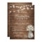 Baby's Breath Rustic String Light Graduation Party