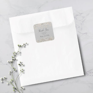 Baby's Breath Thank You Favour Sticker