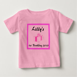 baby's custom Birthday, baby's 1st, 2nd...etc Baby T-Shirt