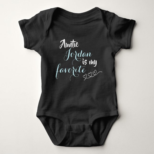 Baby's Favourite Aunt Baby Bodysuit (Front)
