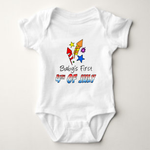 Baby's First 4th Of July Baby Bodysuit