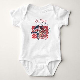Baby's First 4th of July White T shirt
