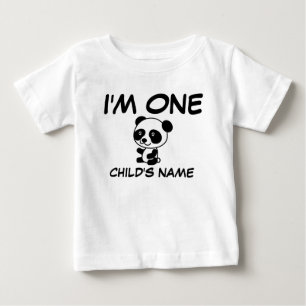 BABY'S FIRST BIRTHDAY (AGE ONE) Personalised Baby T-Shirt