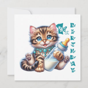Baby's first birthday. Card