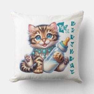 Baby's first birthday. Cushion