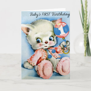 Babys First Birthday Greeting Cards