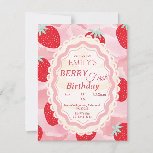 Baby's First Birthday Invitation (Front)