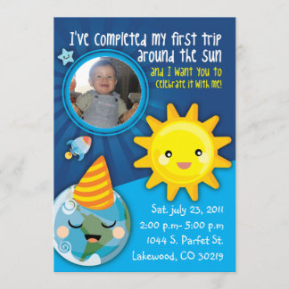 BABYS FIRST BIRTHDAY INVITATION