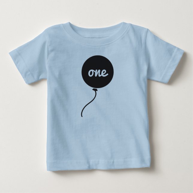 Baby's First Birthday Shirt | Blue (Front)