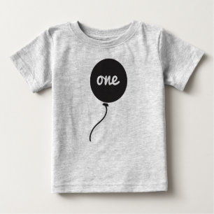 Baby's First Birthday Shirt   Grey