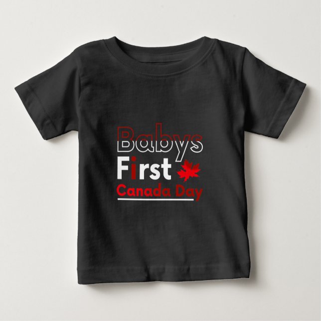 Babys first Canada day Baby T-Shirt (Front)